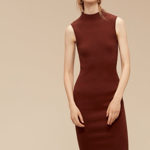 Aritzia Dresses & Skirts - WILFRED | Lierre ribbed dress | size large